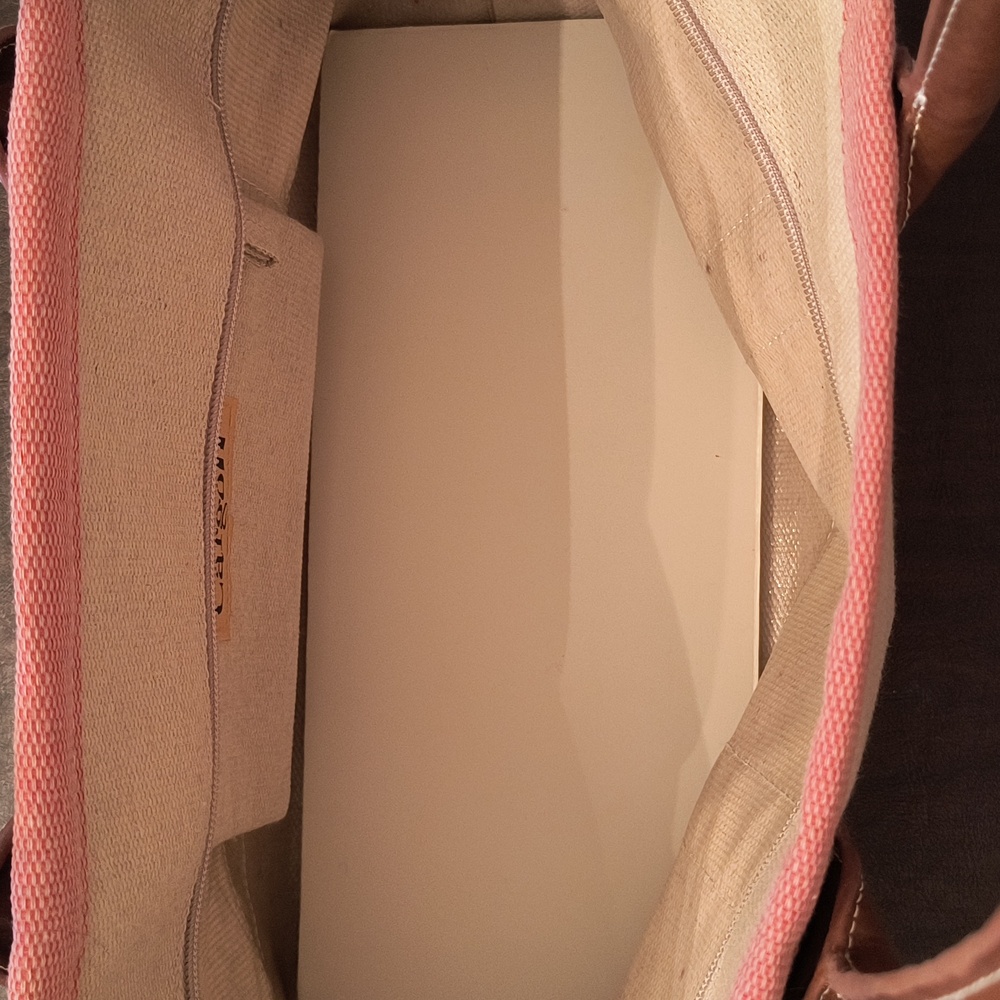 CargoIt Pink and Tan Women's Tote Bag - Picture 6 of 6
